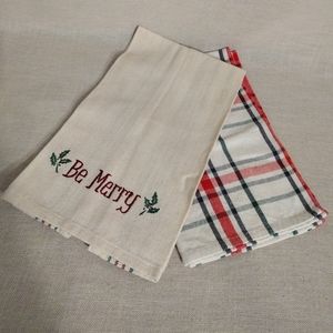 Be Merry Christmas Dish Towels (Set of 2)